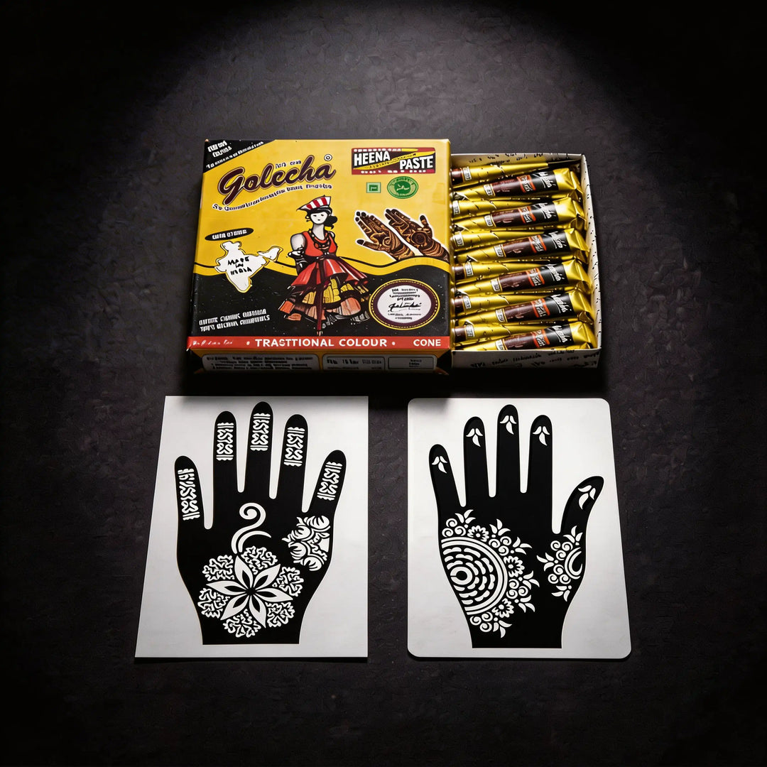Kit complet henné noir pour henna party contemporaine